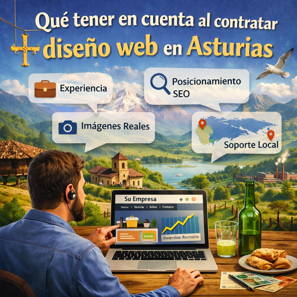 Qué tener en cuenta al contratar diseño web en Asturias