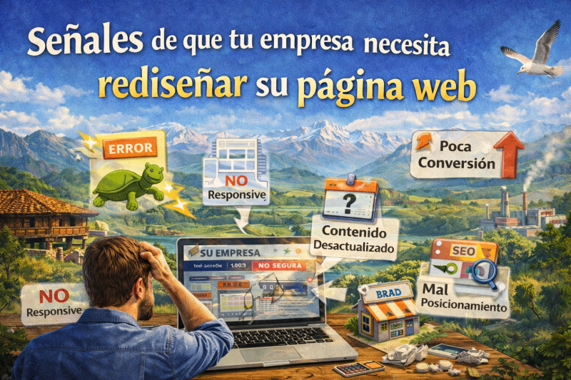 Señales de que tu empresa necesita rediseñar su página web